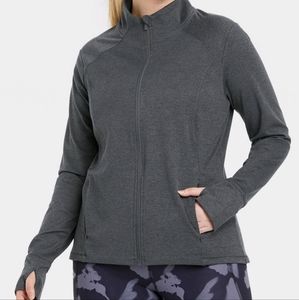 Zip-Front Jacket - Heathered Black